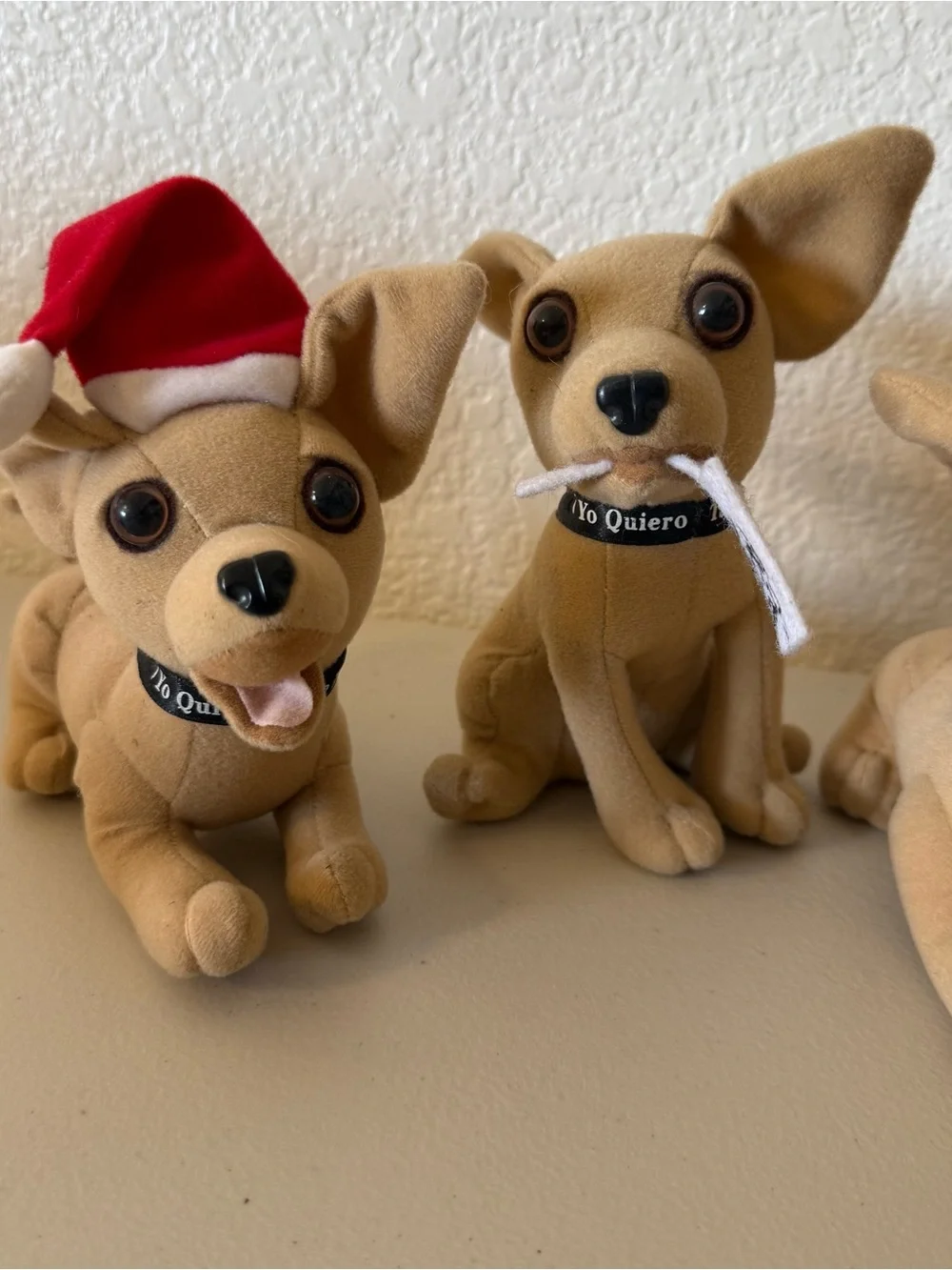 Lot of 5 Vintage Taco Bell Yo Quiero Dog Chihuahua Plush Applause